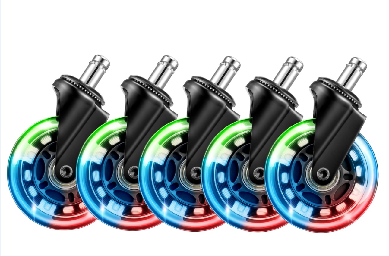L33T Gaming Rubber Casters RGB