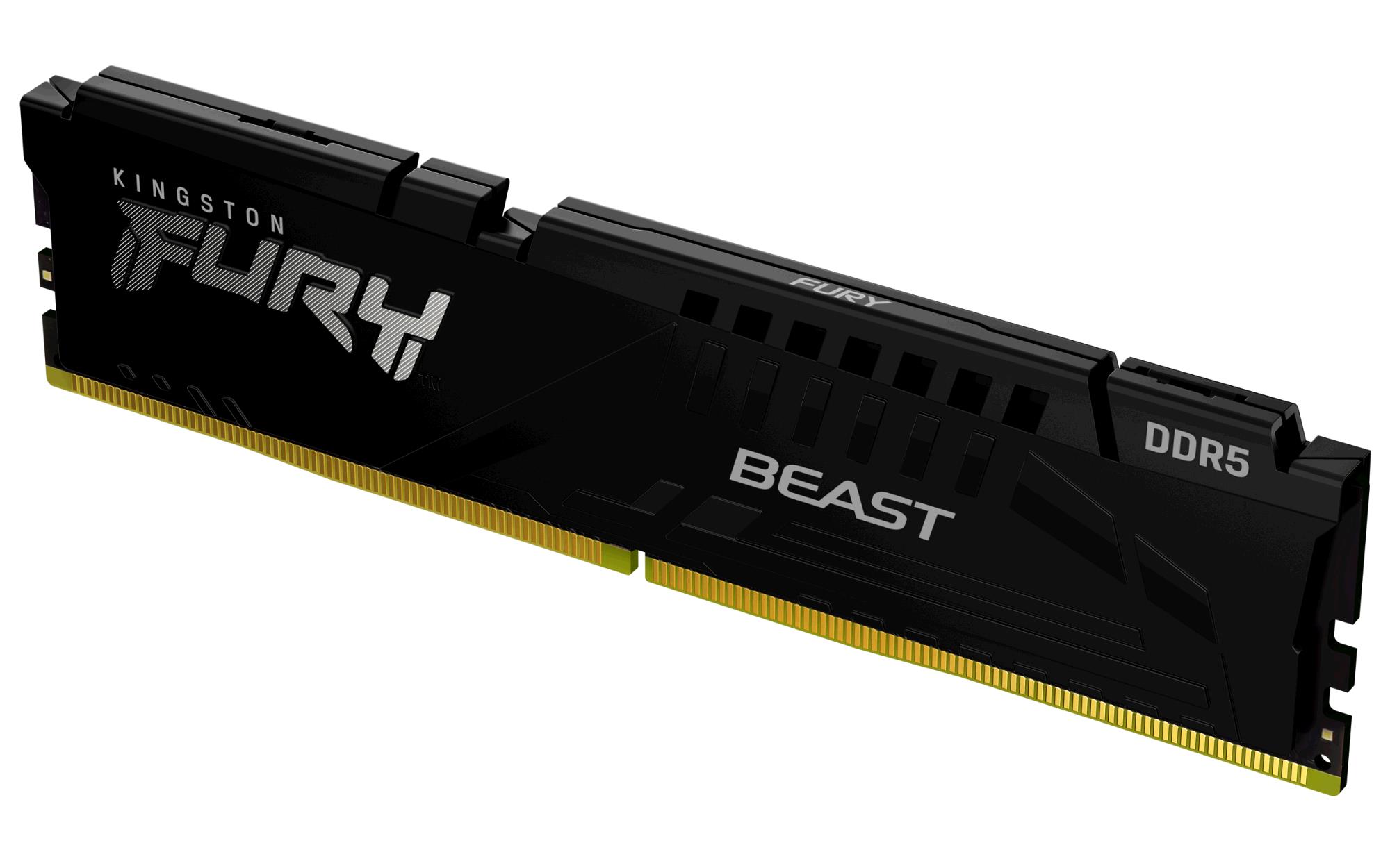 Kingston 16GB DDR5 5600MHz, DIMM, FURY Beast Black XMP / EXPO