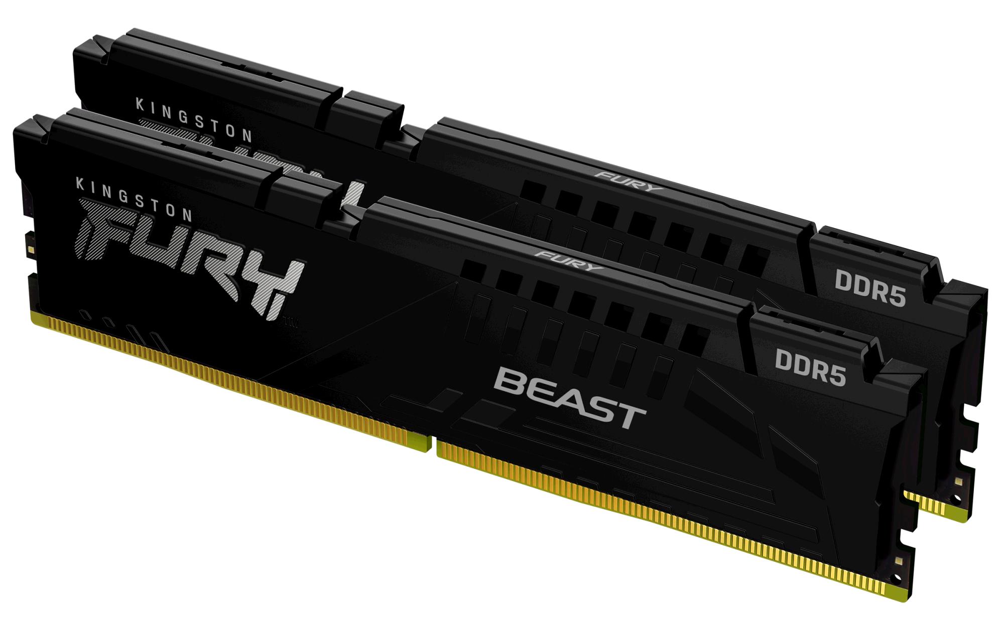 Kingston 32GB Kit van 2 DDR5, Fury Beast Black