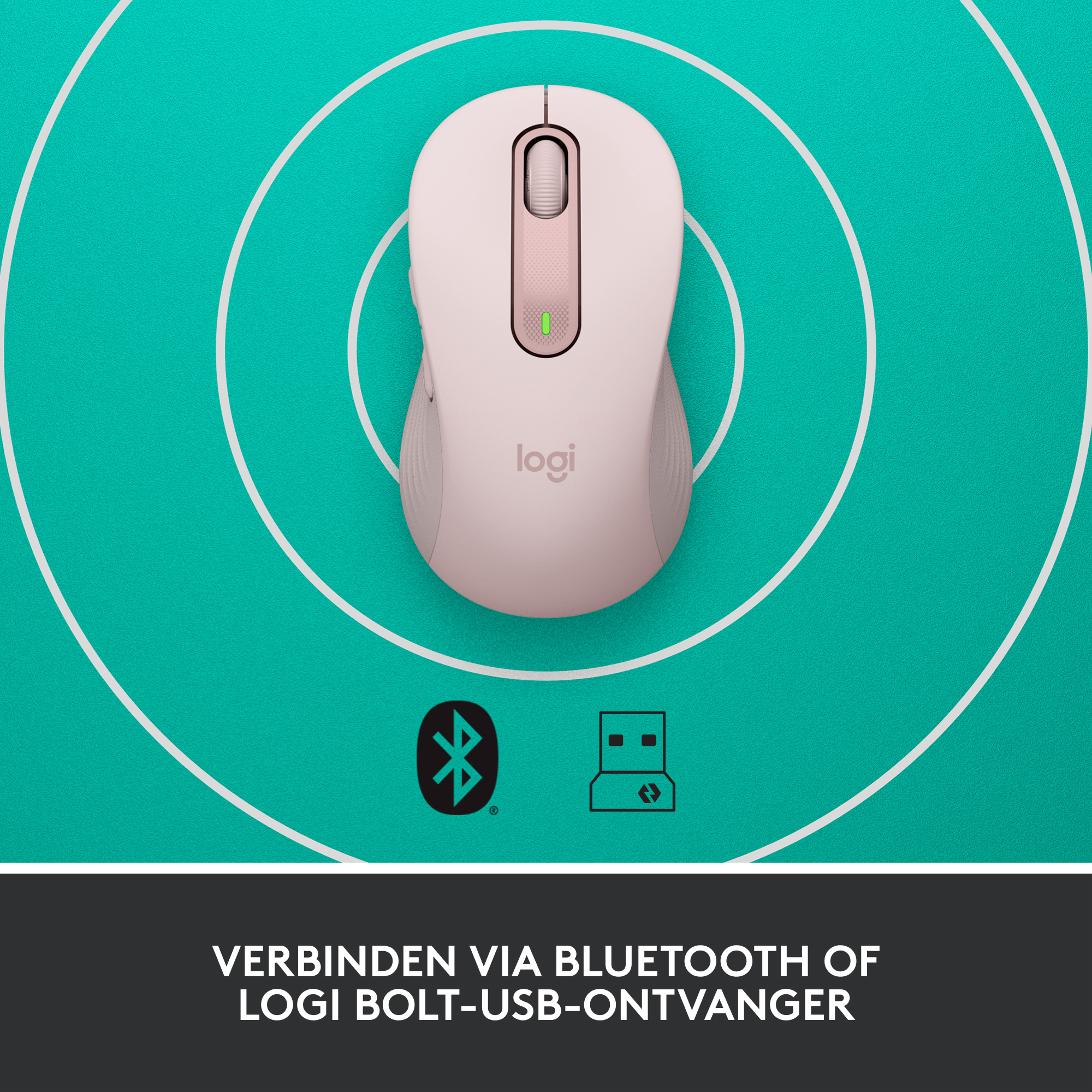 Logitech M650 Signature Roze