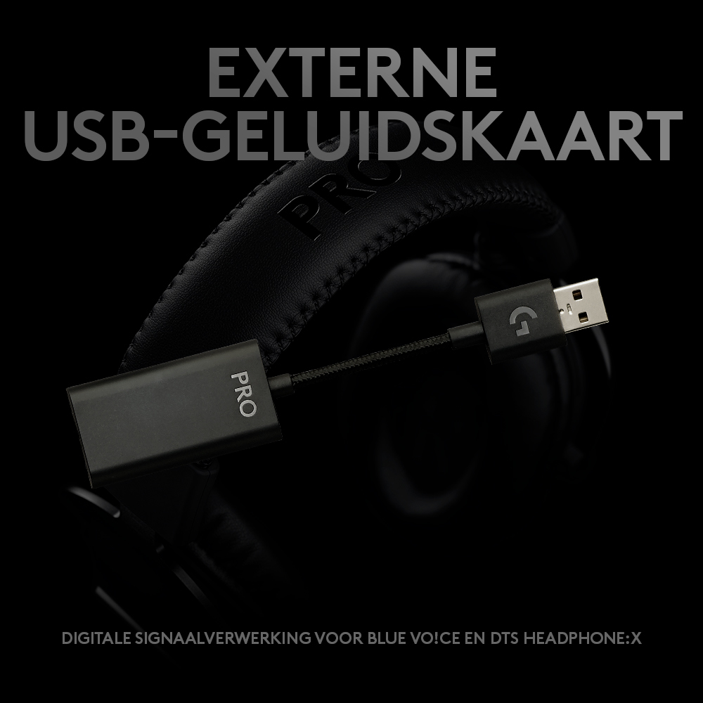 Logitech Headset Pro X Gaming, Bedraad