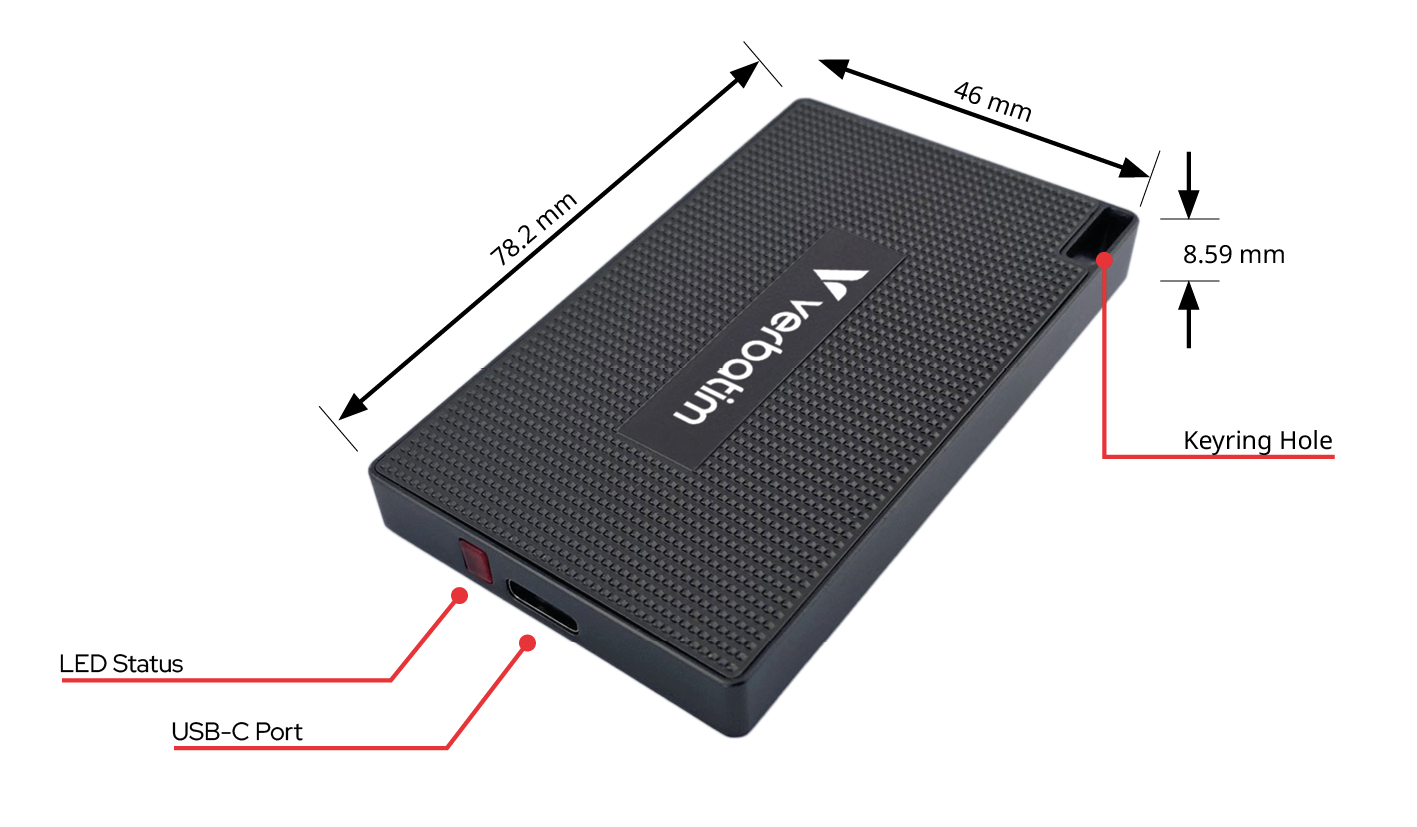 Verbatim Metal Mini Externe SSD, 1TB