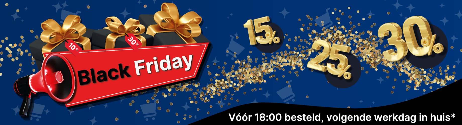 black friday actiepagina banner