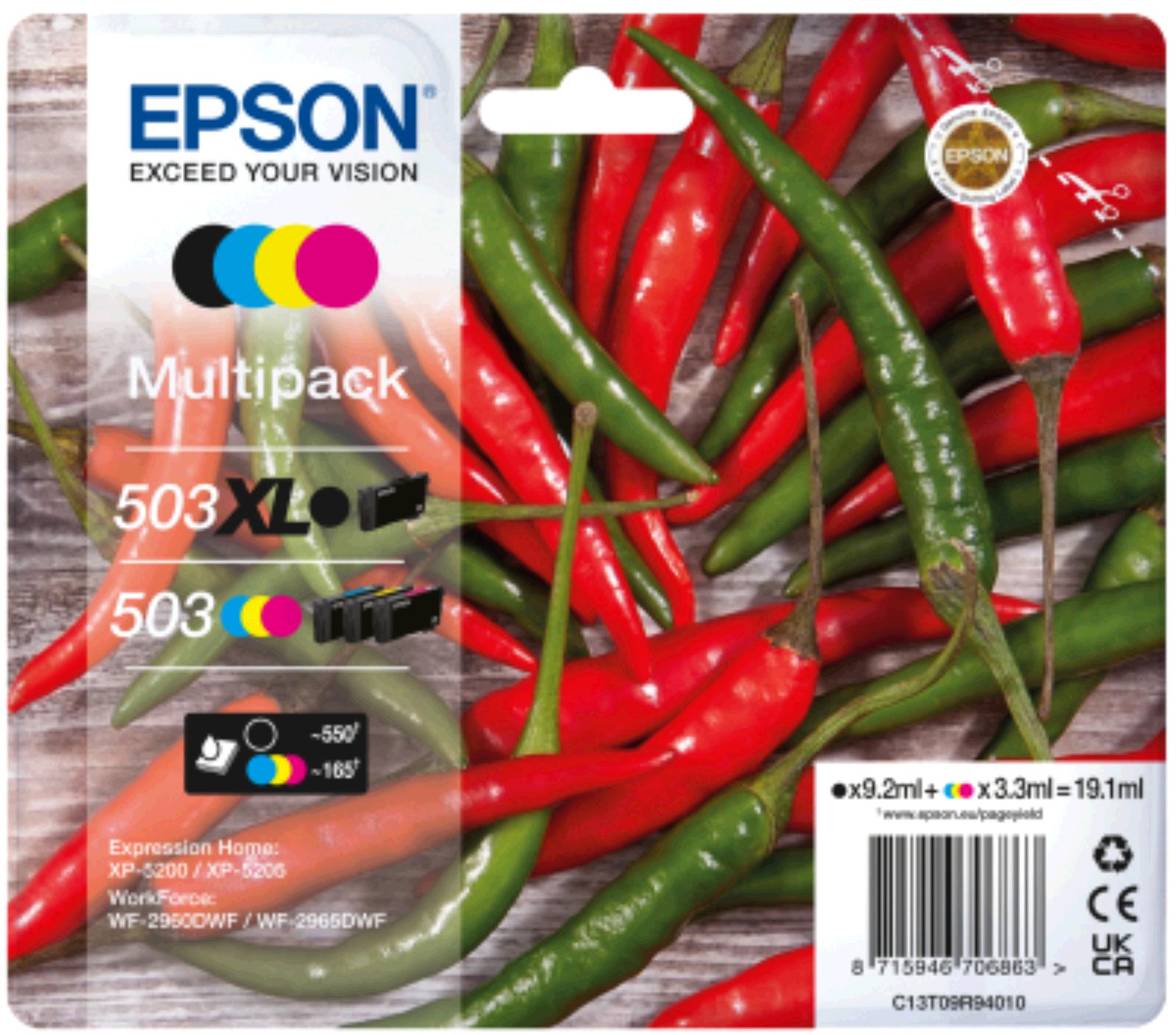 Epson 503MIX Pepers BK-XL/C/M/Y Multipack