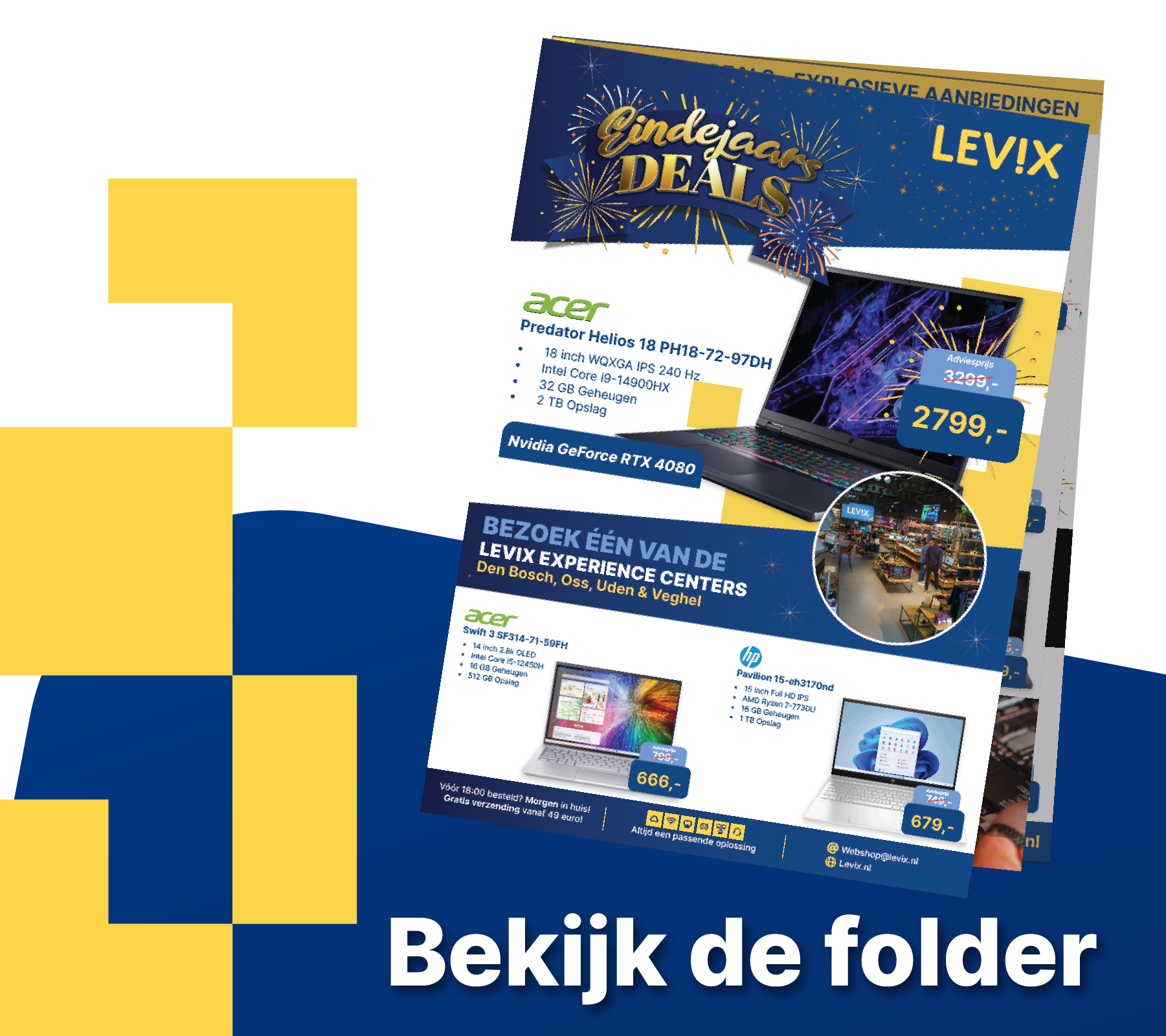 shopware klein blok - folder eindejaarsdeals