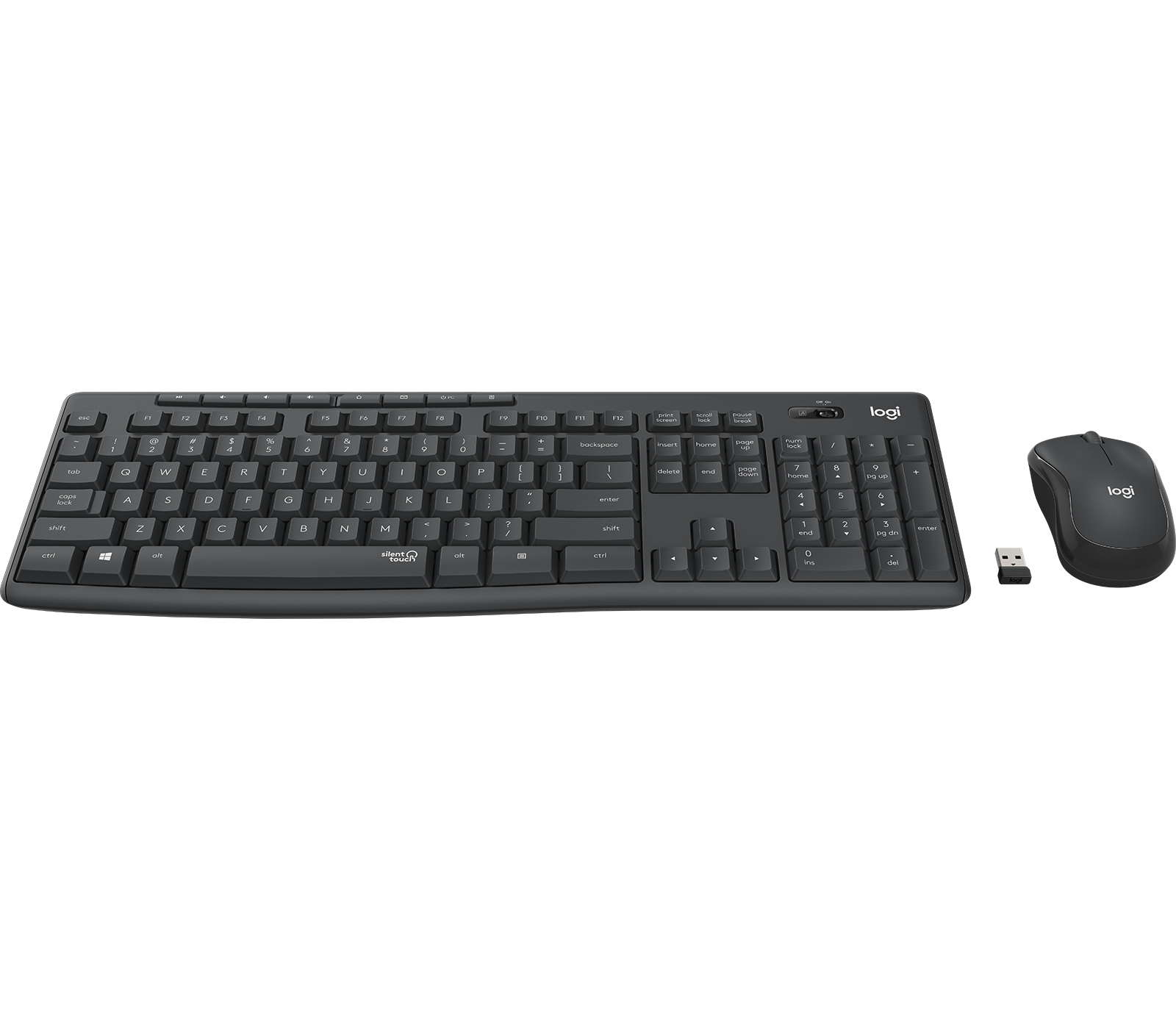 Logitech MK295 Silent Zwart