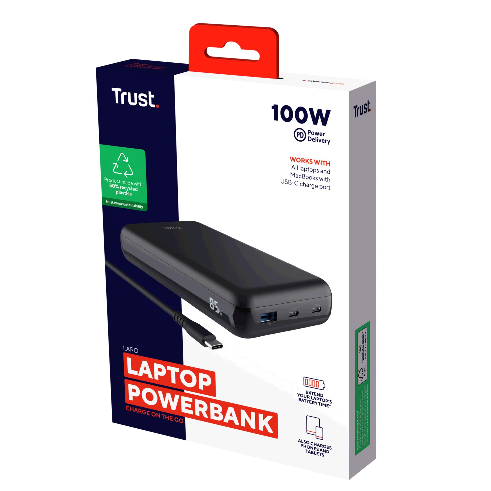 Trust Laptop Powerbank Laro | 20.000mAh