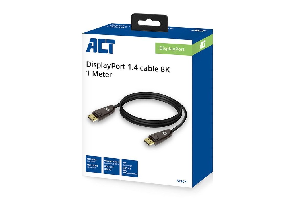 ACT DisplayPort Kabel 1.4 | 2m